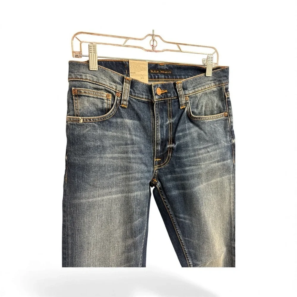 Nudie Jeans Dark Blue Slim Fit Denim